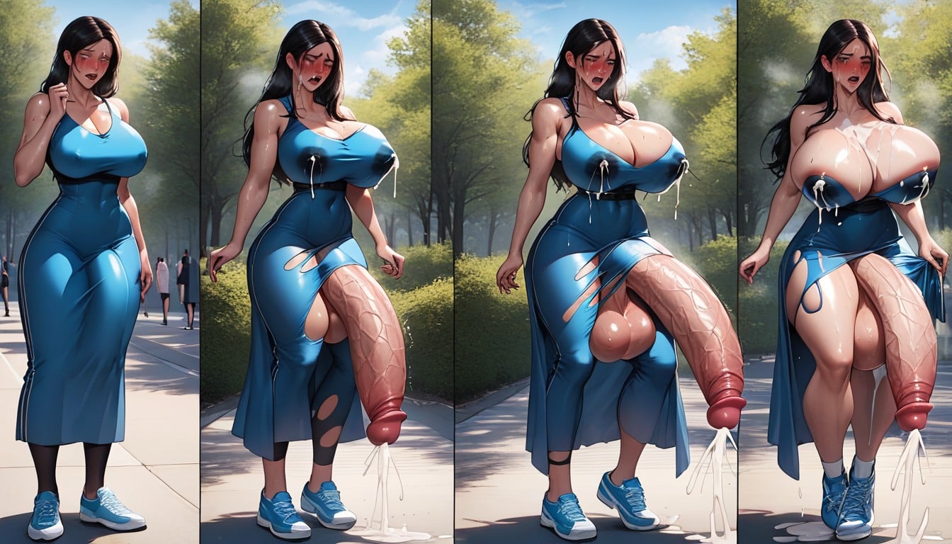 Full Body, Multiple Views, Cleavage Shemale AI Porn
