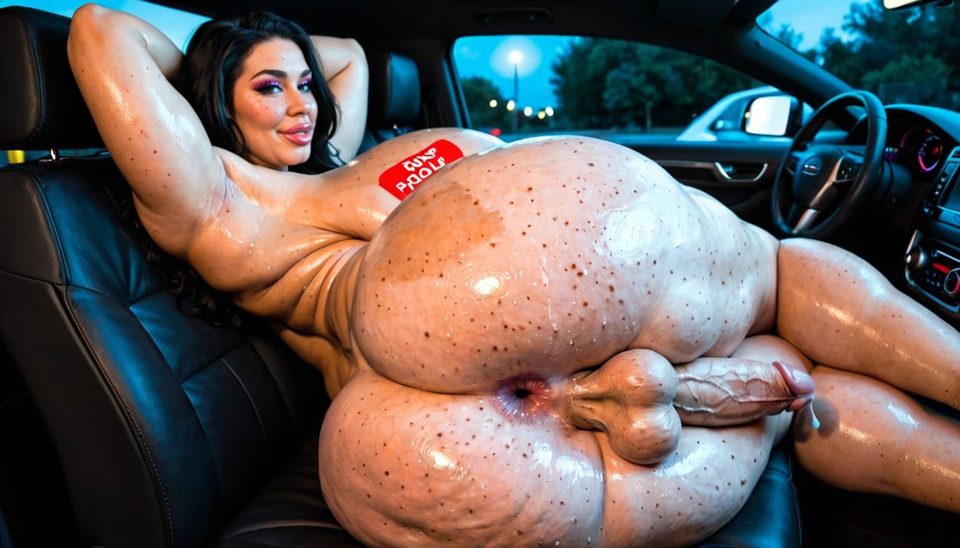 Full Juicy Lips, Hyper Wide Hips, Dark Black Futa Shemale AI Porn