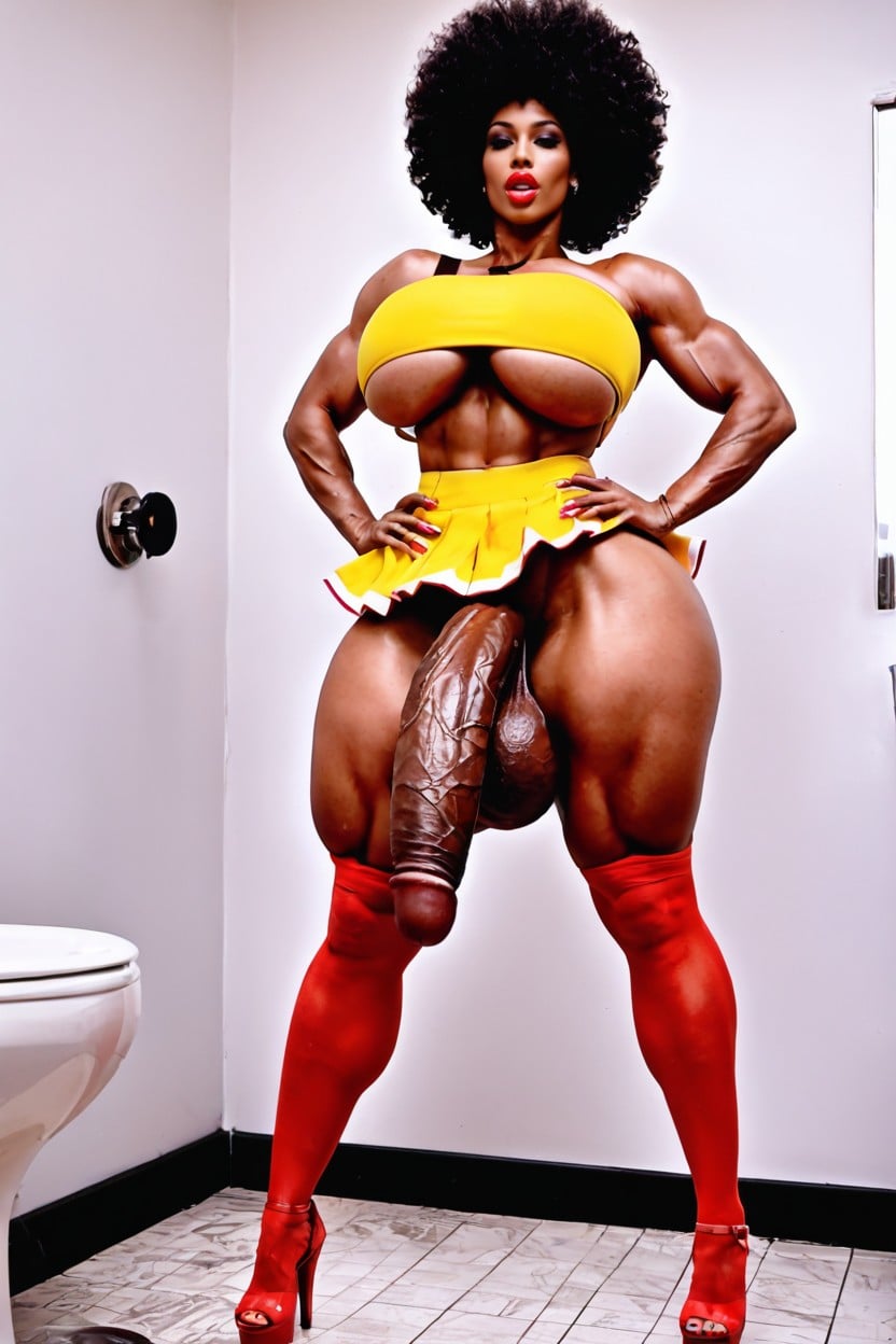 Balls Are Too Big, Hyper Massive Balls, Gigantic Thighs Porno IA transsexuelle