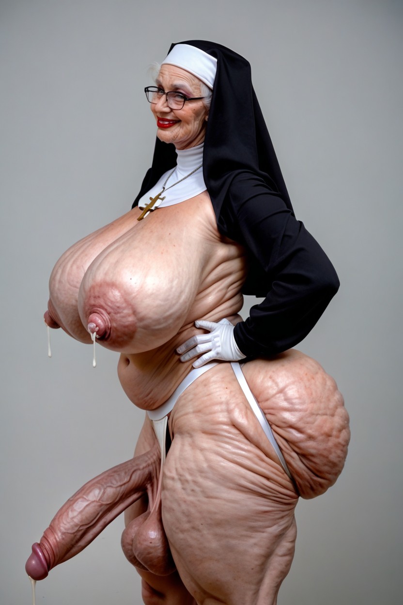 Wide Hips, Shoulders Back, Bimbo Lips Shemale AI Porn