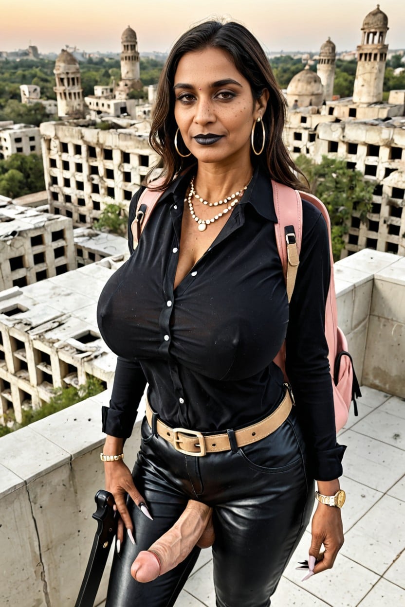 Rooftop, Hyper Long Fingernails, Wrinkled Skin Porno shemale IA