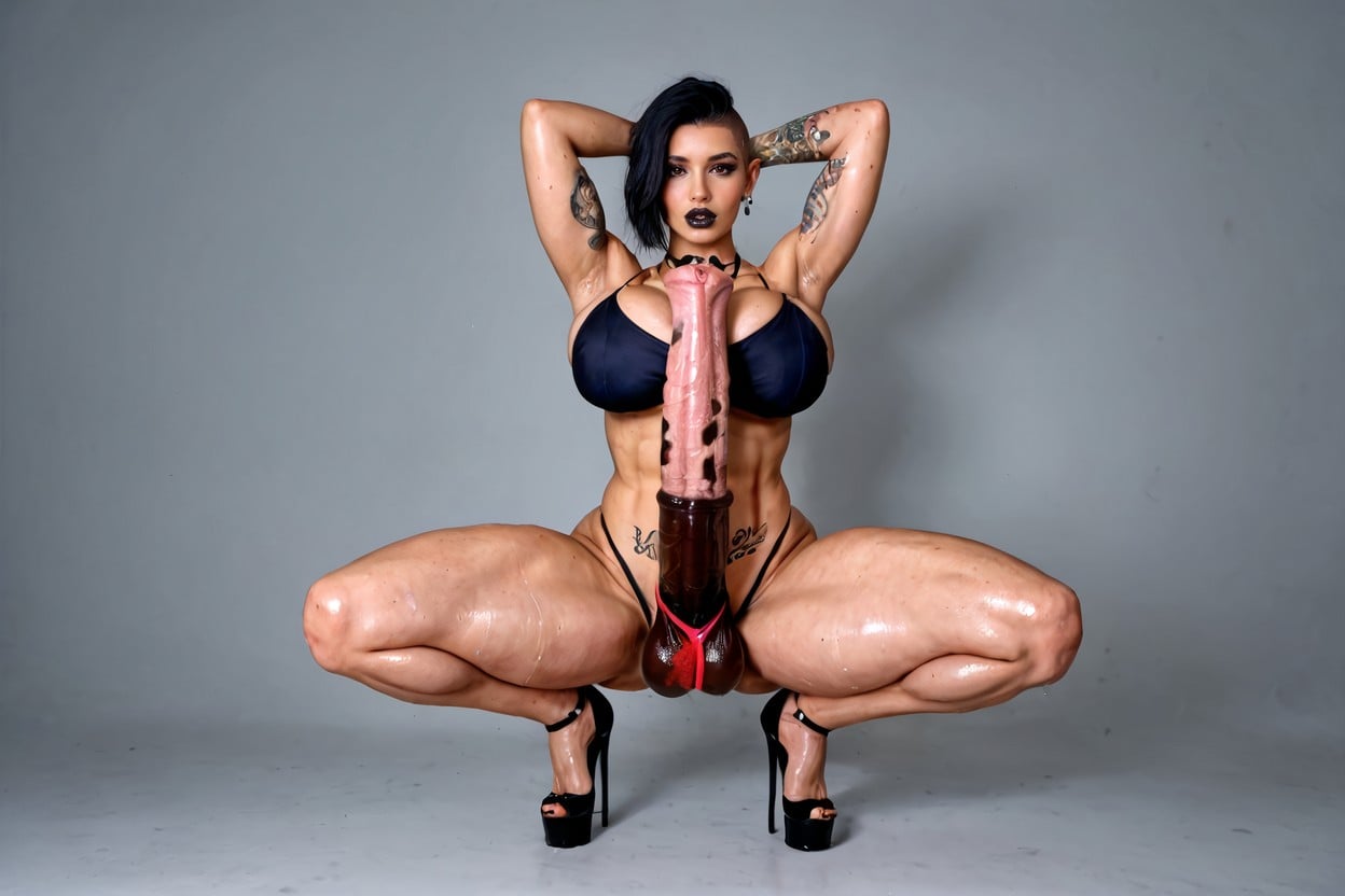 Wet Lips, Toned Waist, Hdr Shemale AI Porn