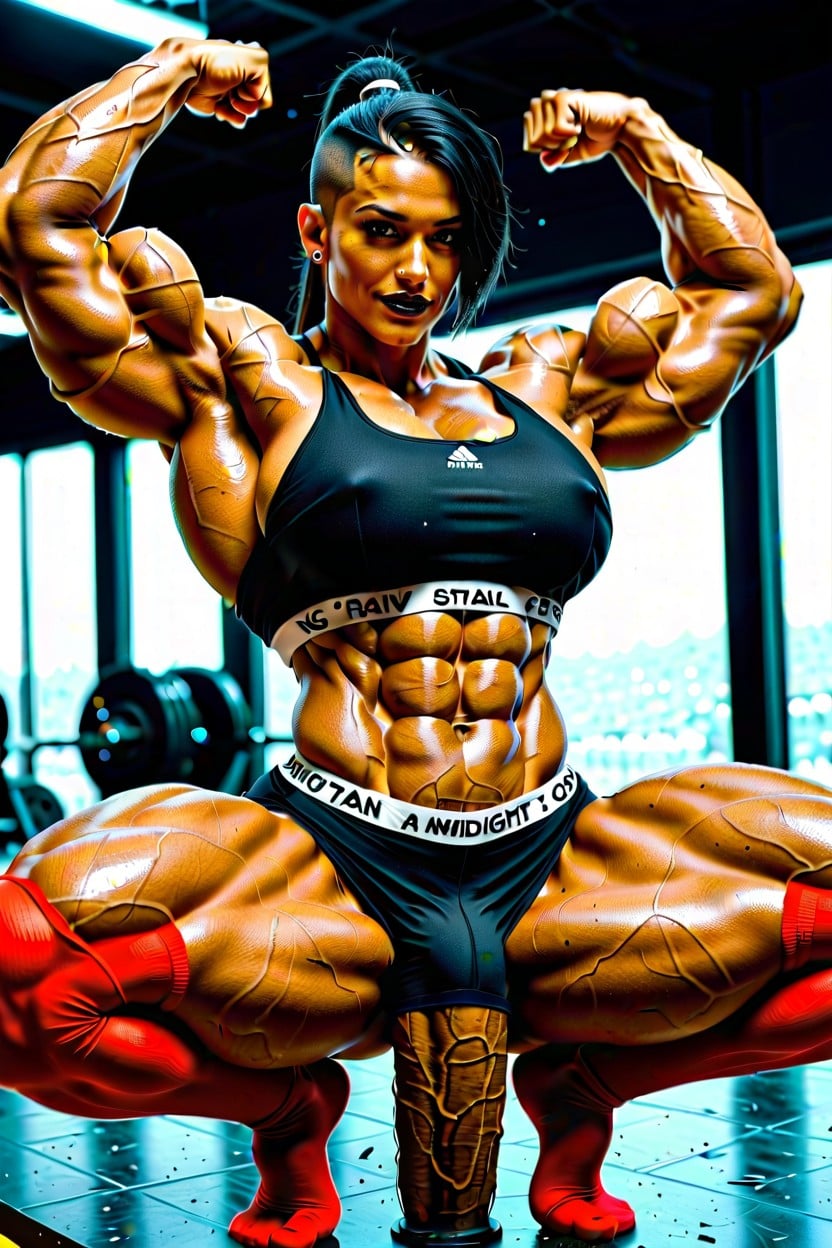 Ultra Detailed Face, Straight Hair In Ponytail, Very Tight Abs Porno shemale IA