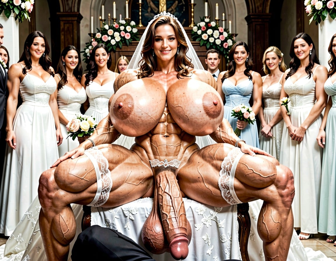 Hyper Gigantic Muscles, Colossal Breasts, Hyper Huge Muscles Shemale AI Porn