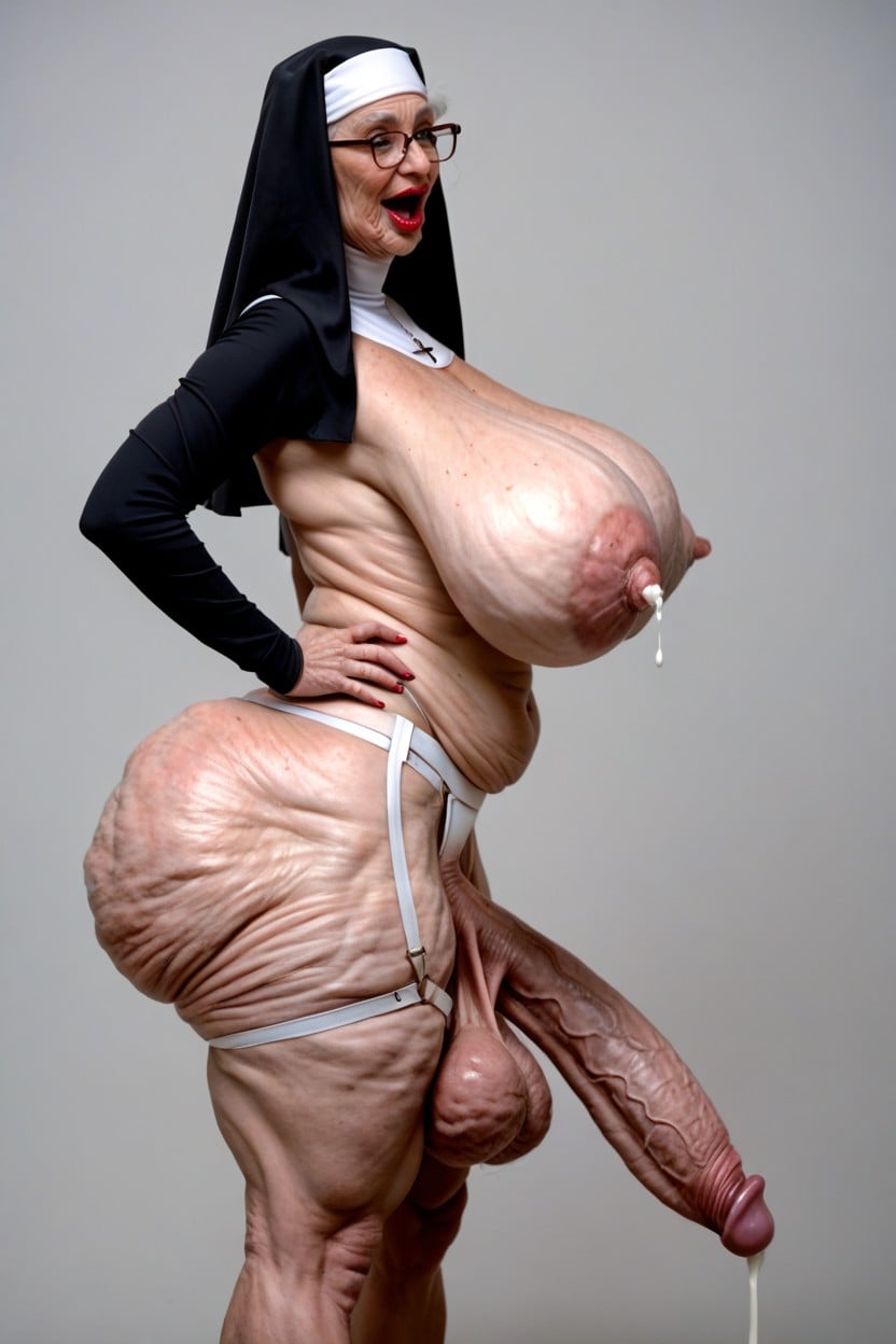 Hyper Curvy, Bimbo Lips, Cellulite Thighs Shemale AI Porn