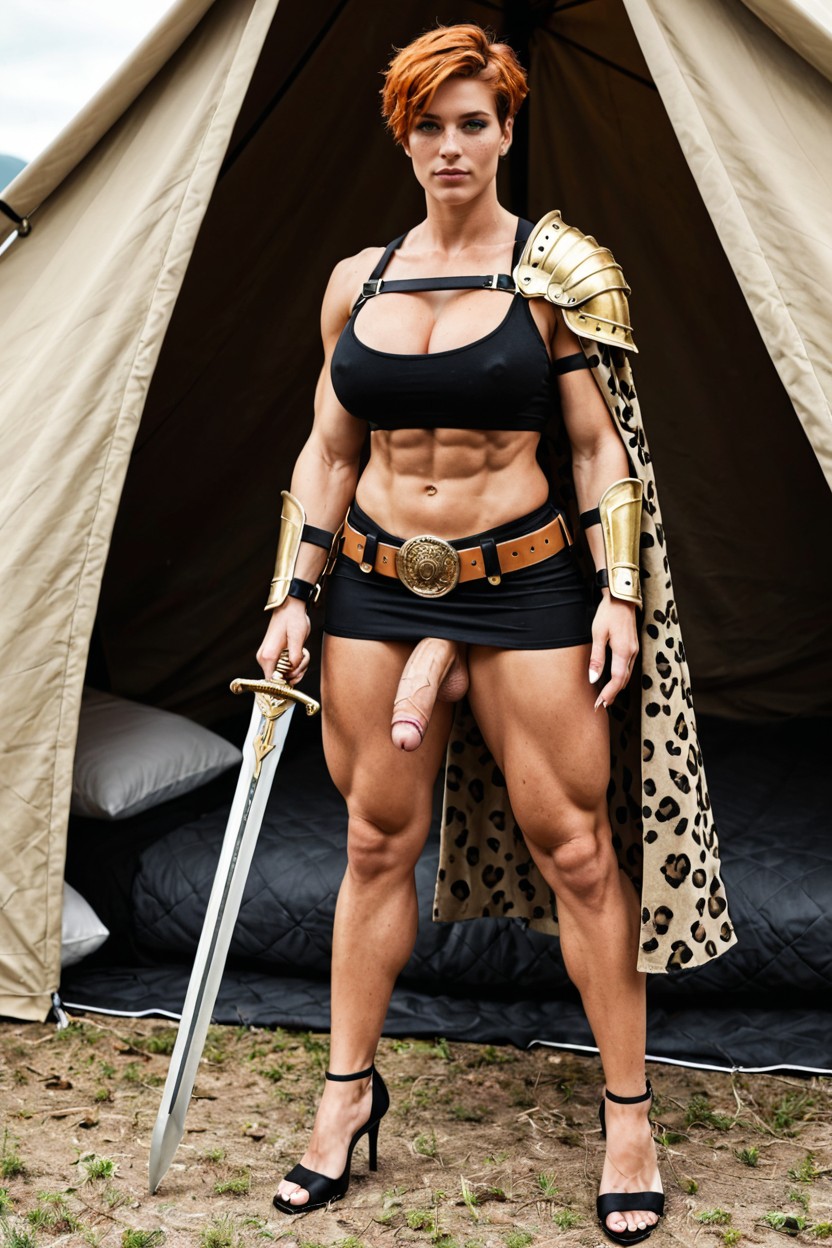 Royalty, Very Muscular Ticket Thighs, Muscular Shemale AI Porn