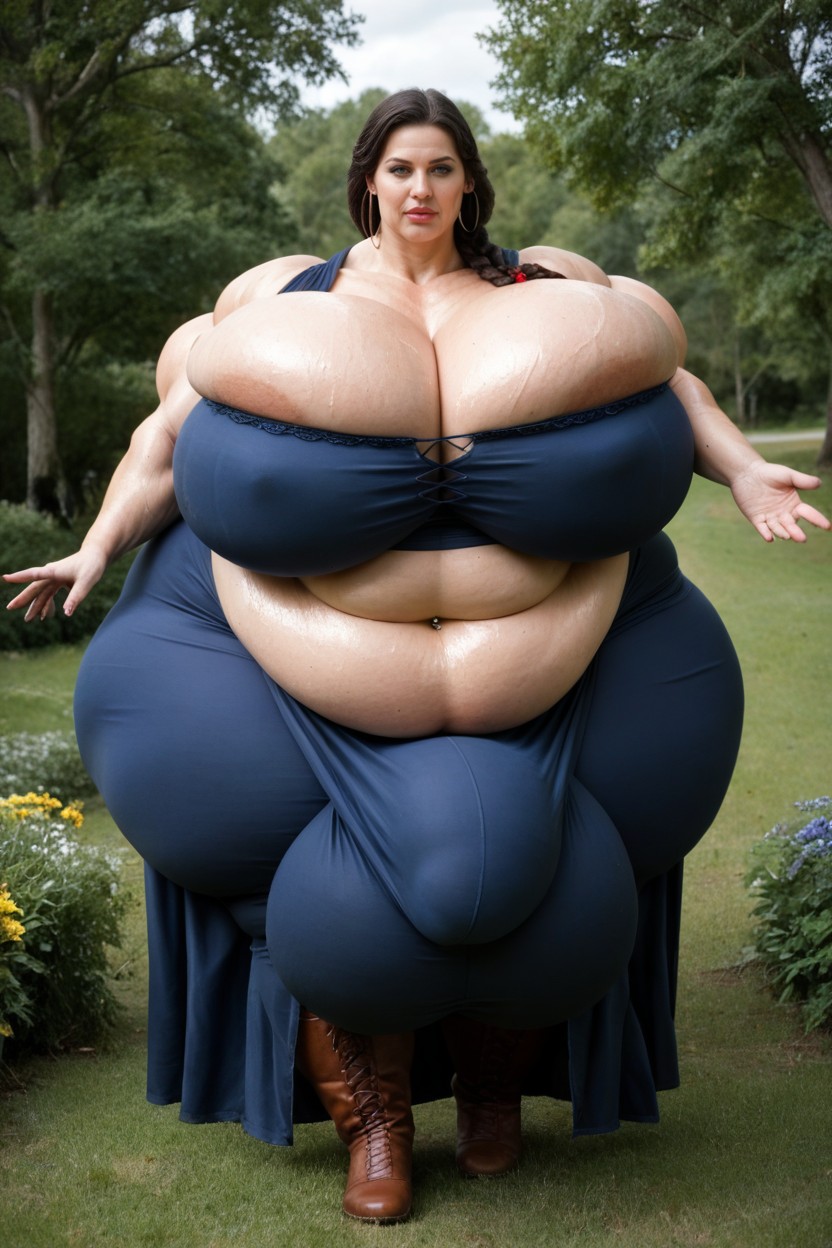 Colossal Breast, Bodysuit, Gigantic Penis Shemale AI Porn