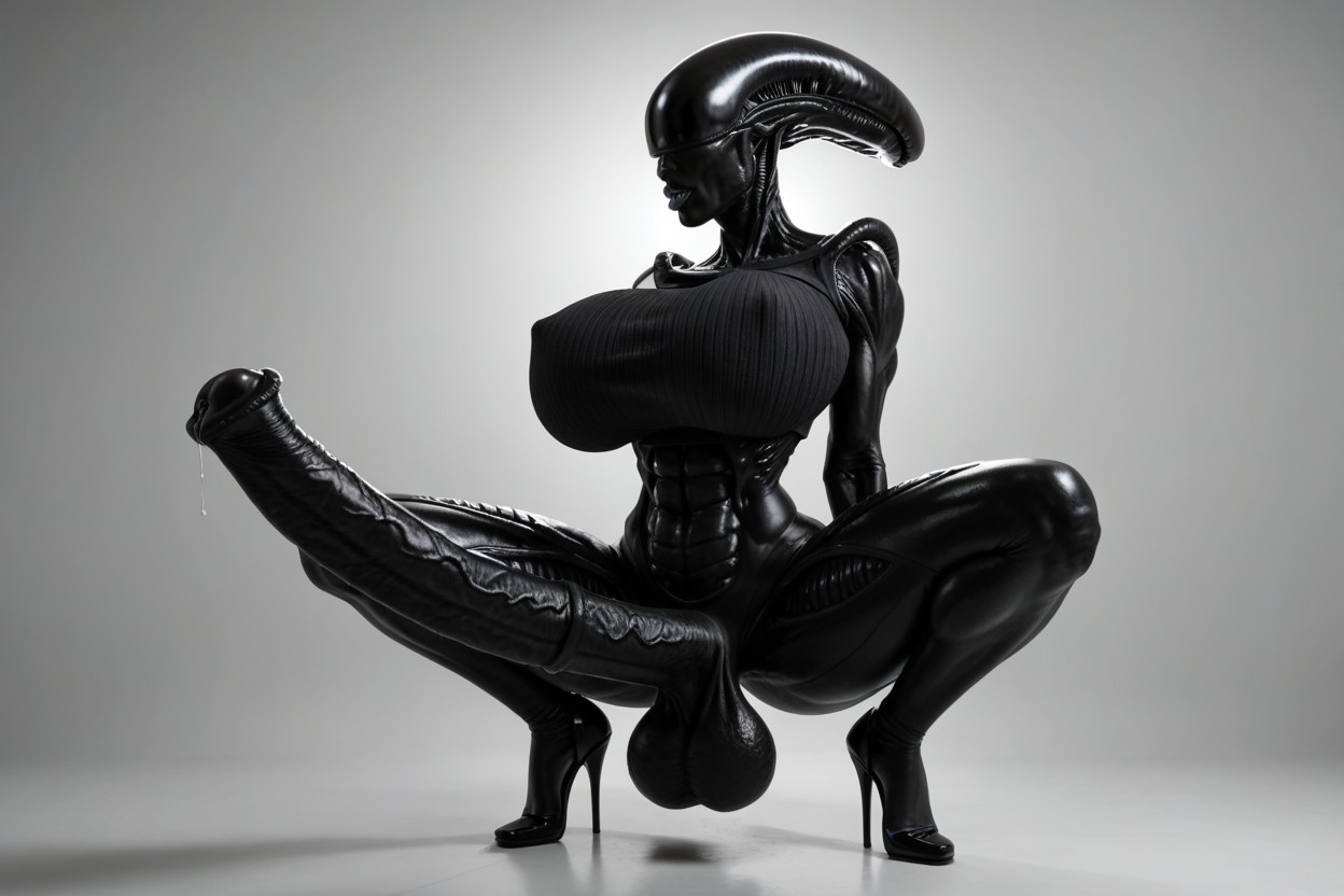 Fully Visible Penis, Ultra, Humongous Penis Head Shemale AI Porn