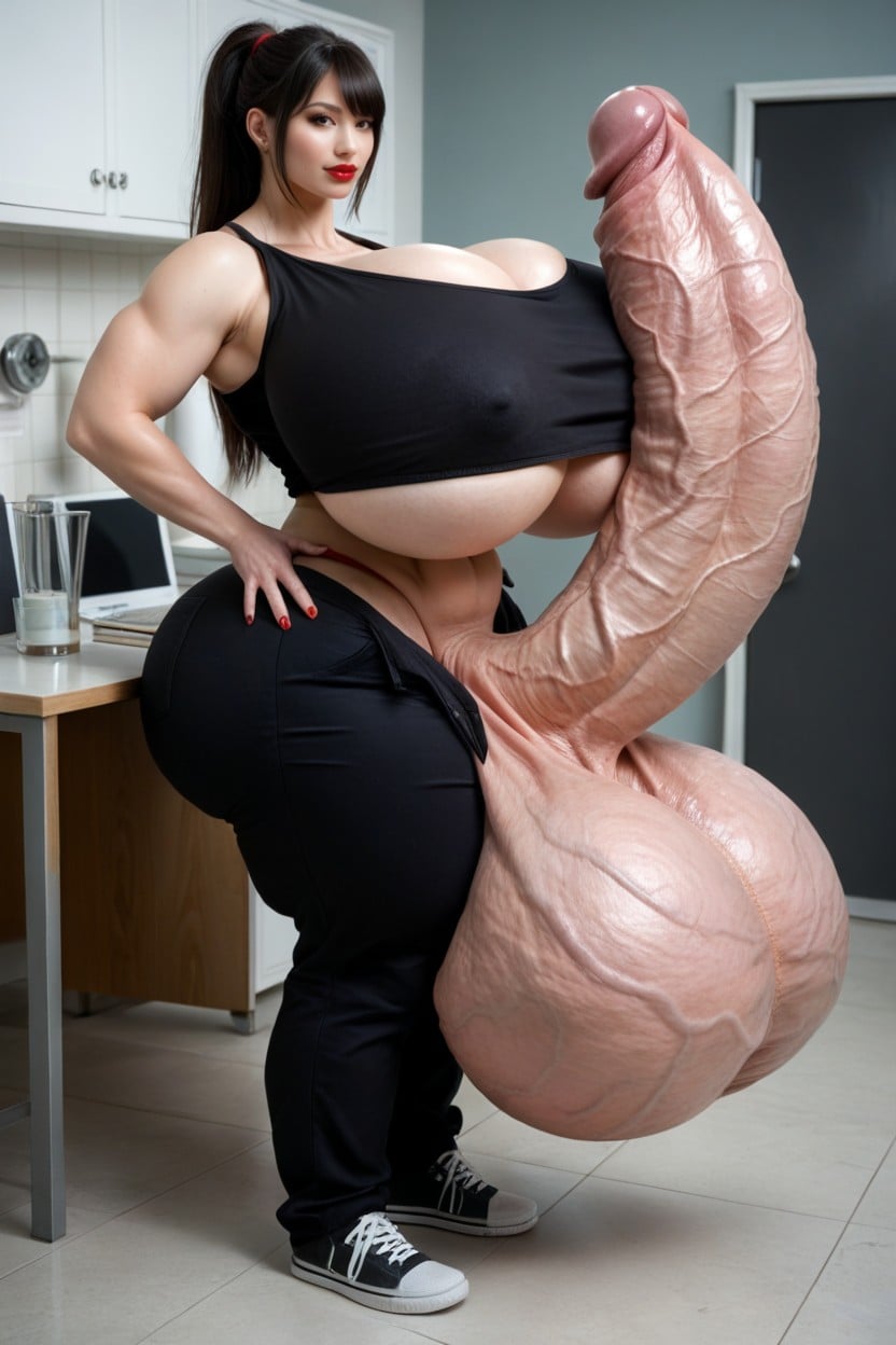 Bangs, Hyper Gigantic Veiny Penis, Hyper Gigantic Veiny Penis Shemale AI Porn