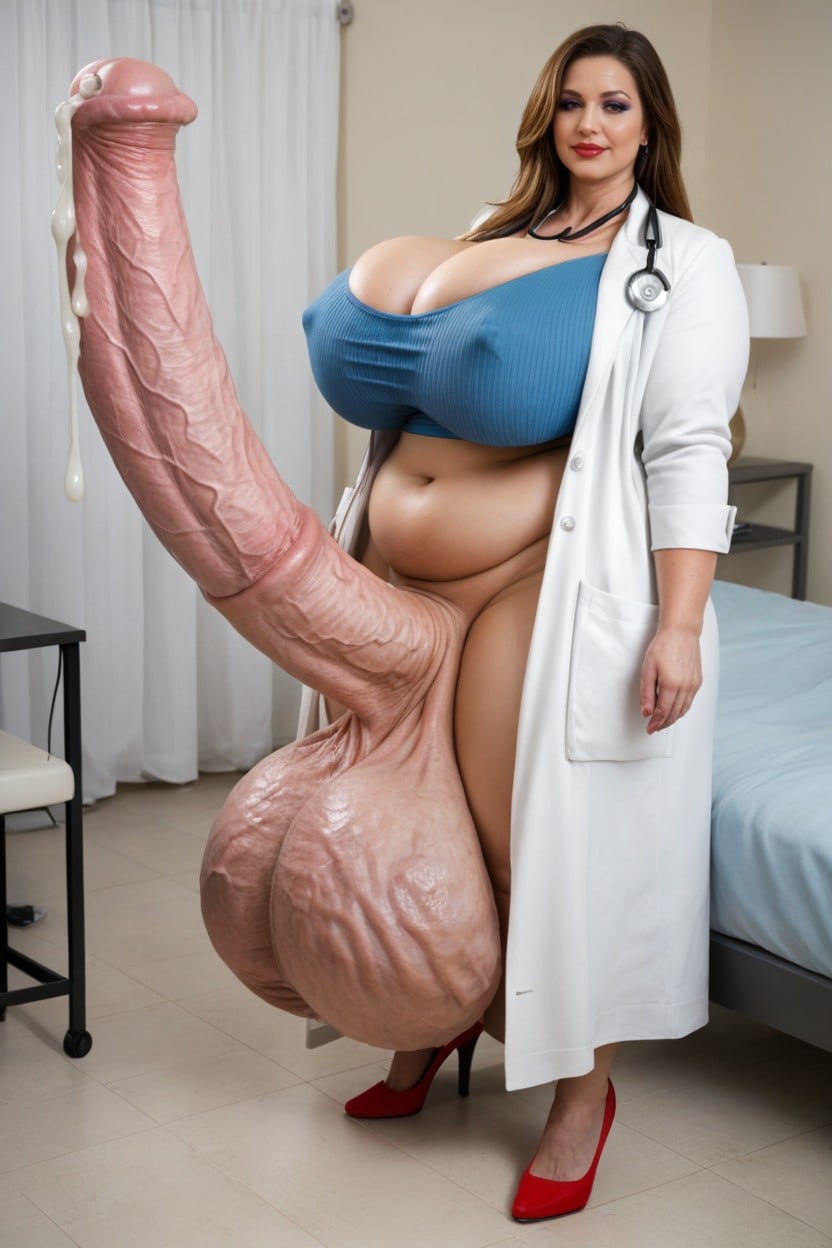 Massive Breast, 50+, Blonde Shemale AI Porn