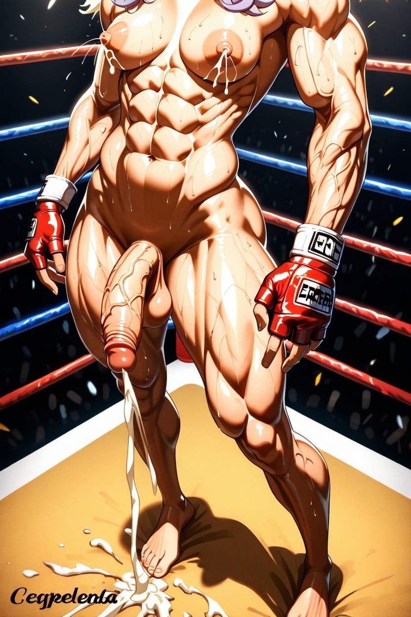 Lactation, Eight Pack Abs, Clenched Teeth Shemale AI Porn