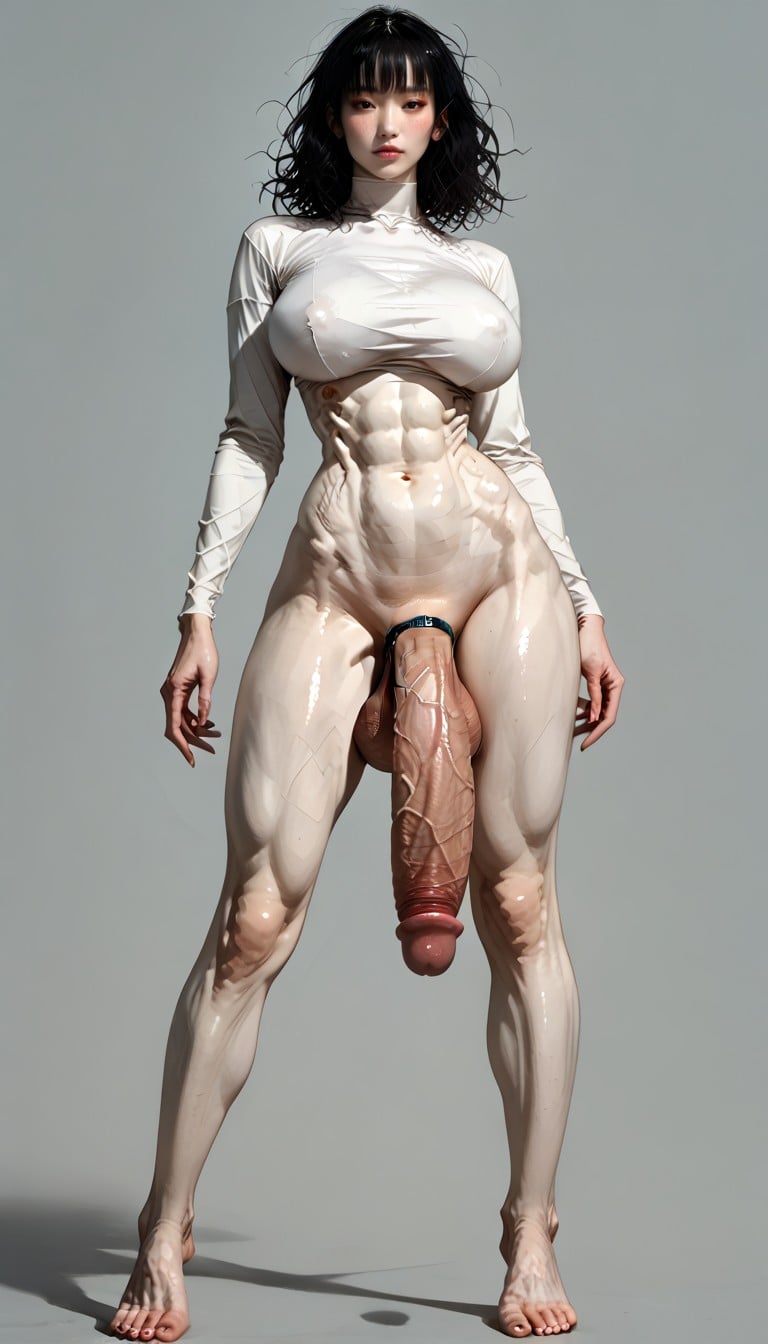 Hair Bangs, Body, Breast Expansion Shemale AI Porn