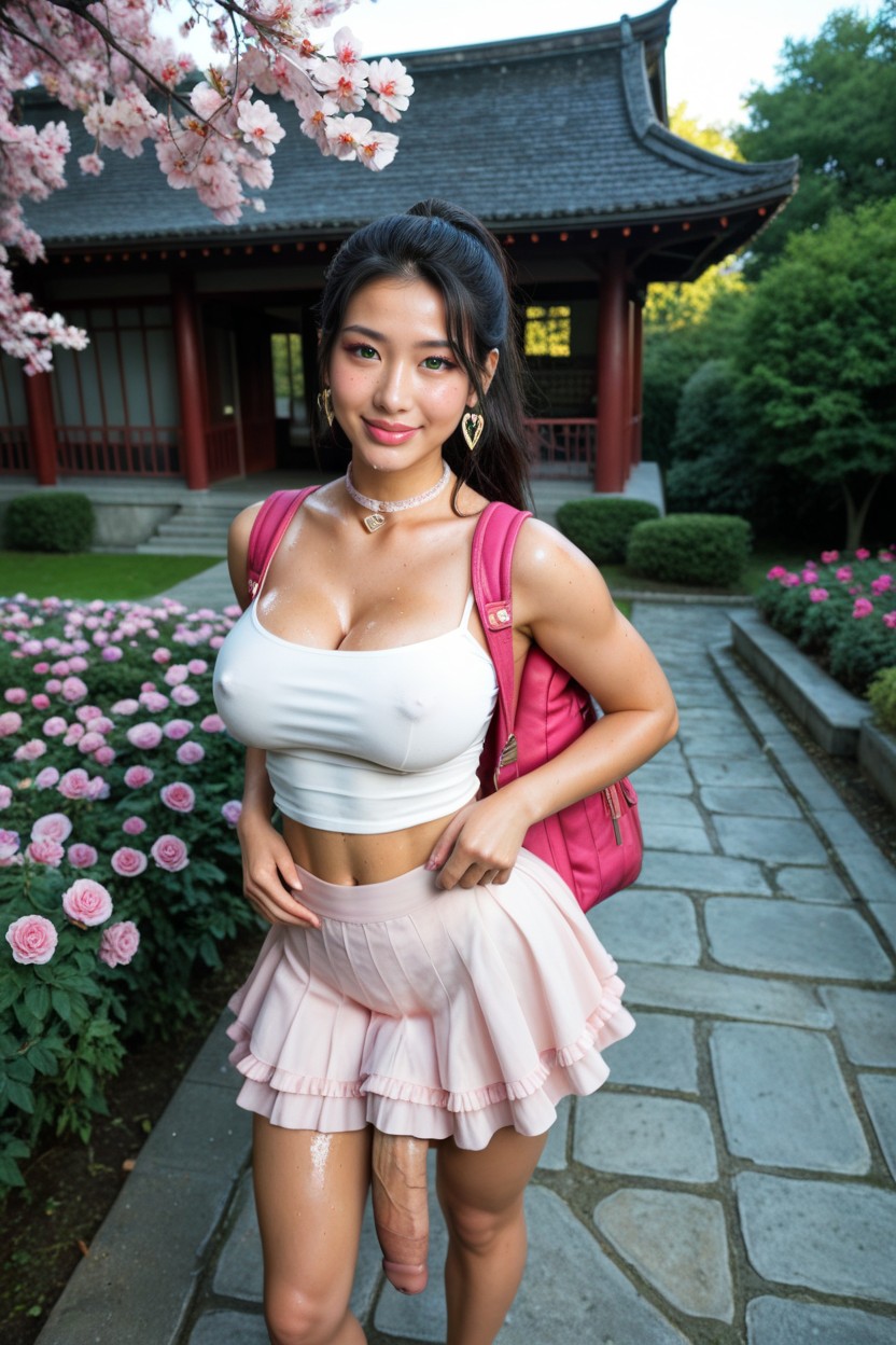 Freckles, Impossibly Long Hyper Penis, Adoreable Shemale AI Porn