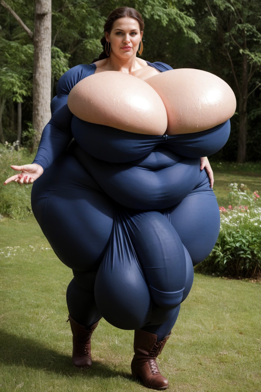 Dark Purple Medieval Sleeve Dress, Hyper Muscles, 60+ Shemale AI Porn