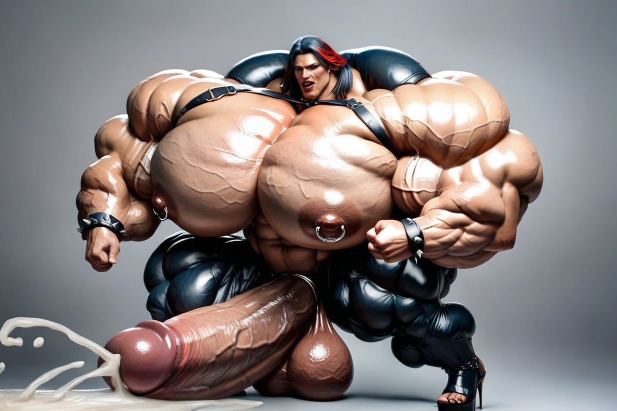Massive Veiny Abs, Most Thicker Muscles, Hyper Gigantic Massive Muscles Woman Shemale AI Porn