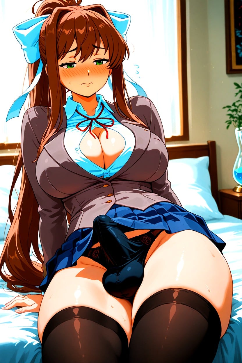 Transwoman, Very Horny, Long Hair Shemale AI Porn