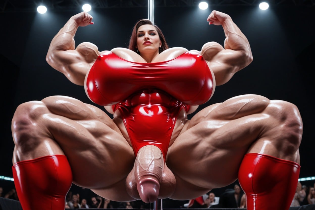 On Night Club Stage, 18+, Gigantic Abdominal Obliques Porno shemale IA