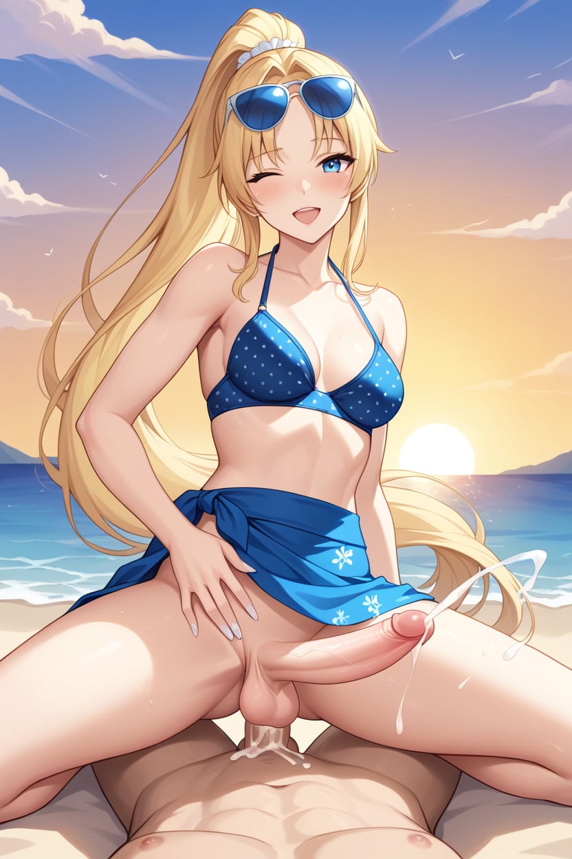 Beach, Wink, Dickgirl Shemale AI Porn