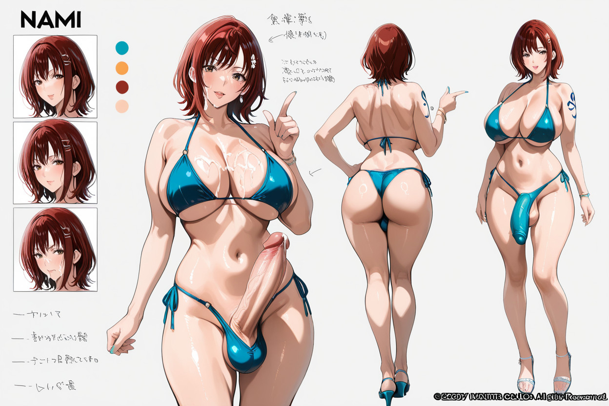 Arrows, Standing, Large Breast Shemale AI Porn