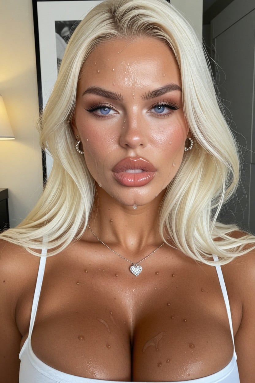 Sweaty, Snatched Waist, Curvy Shemale AI Porn