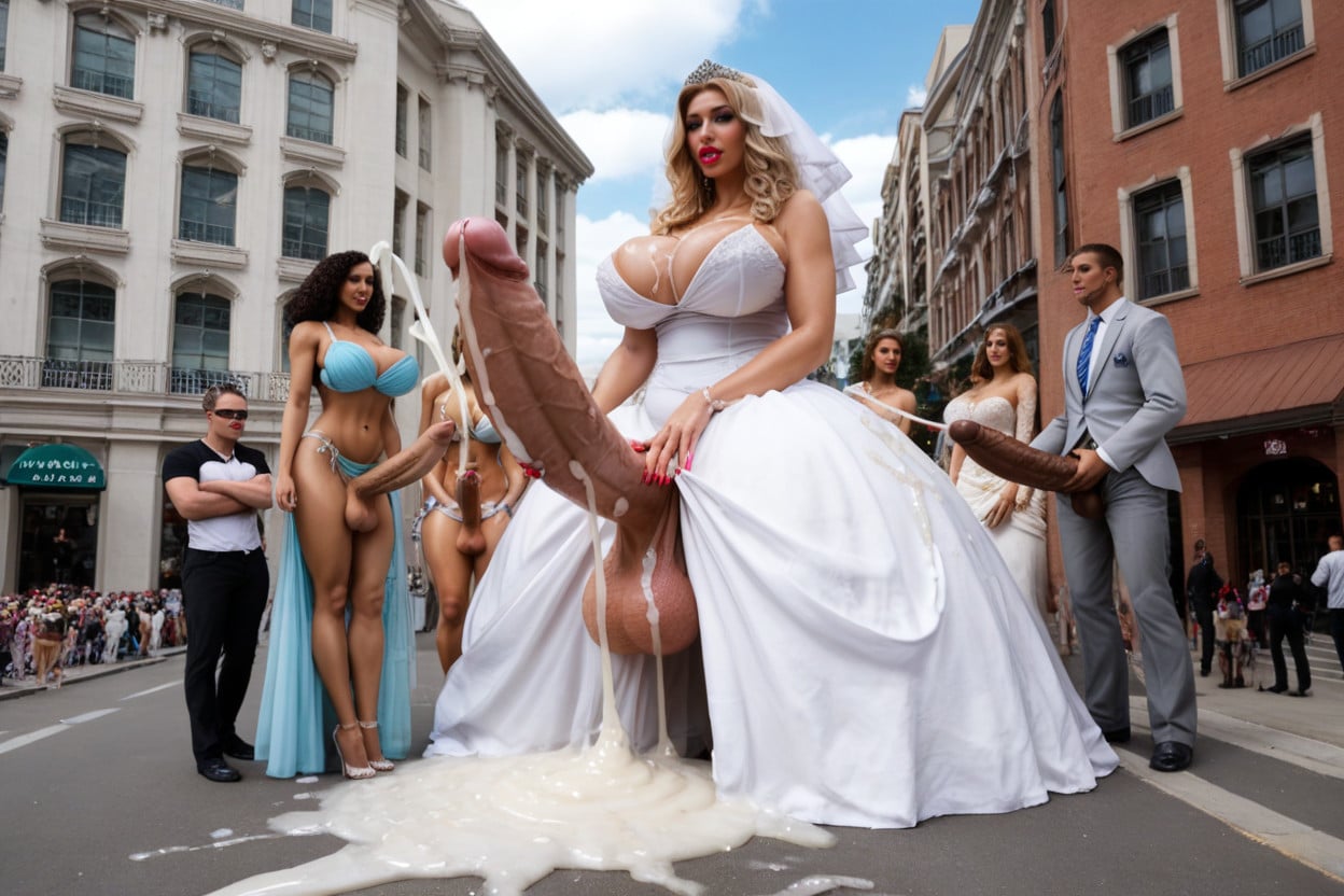Harem, Cum In Hair, Tall Shemale AI Porn