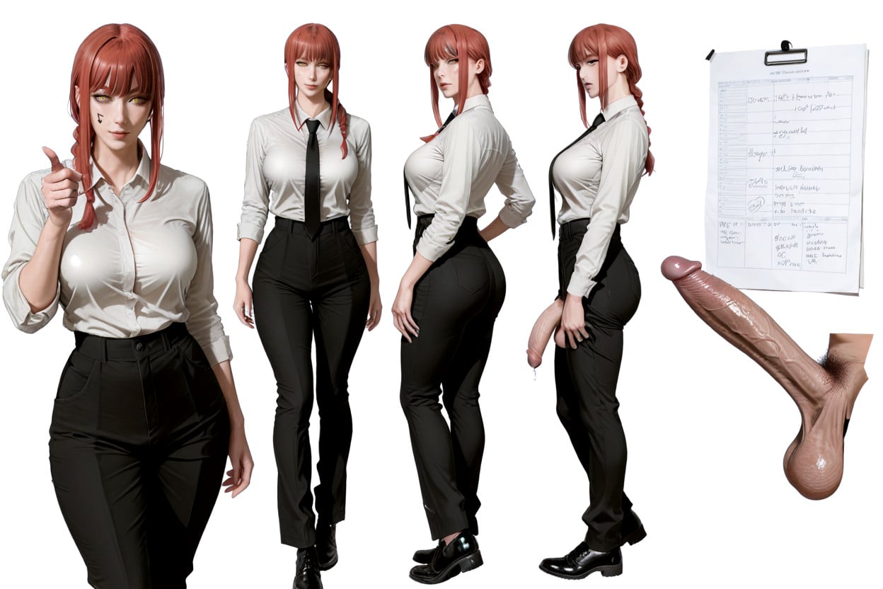 Turnaround View, Photoreal, Cosplay Shemale AI Porn