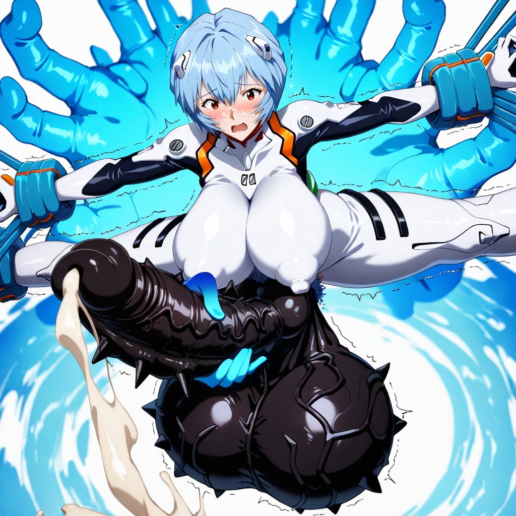 Amazing Quality, Split, White Background Shemale AI Porn