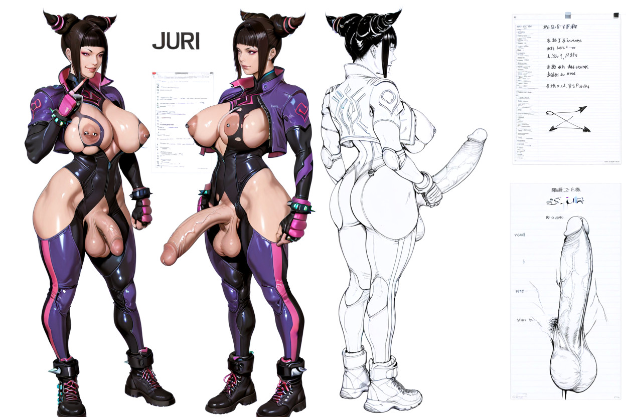 Colossal Breast, Mamimi Art Style, Multiple Angles Shemale AI Porn