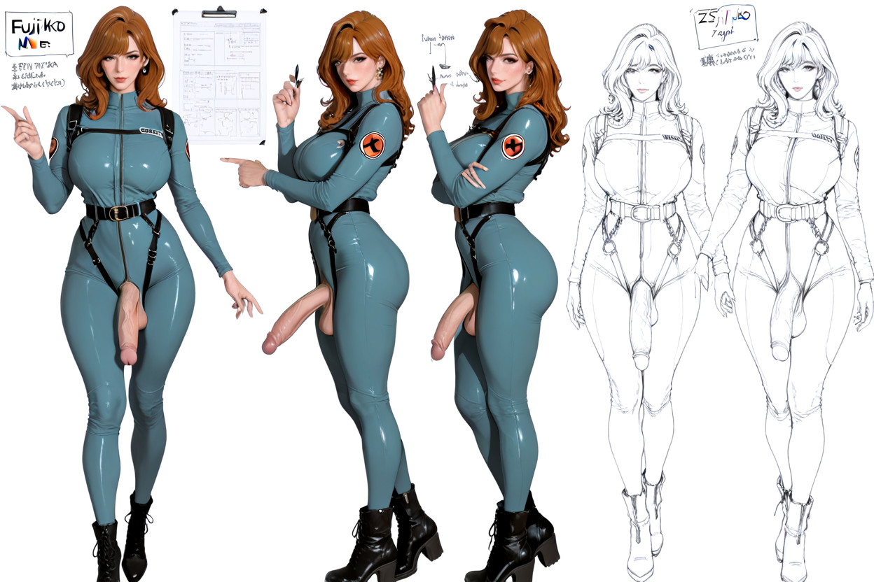 Cosplay, Muted Colors, Smooth Cock Shemale AI Porn