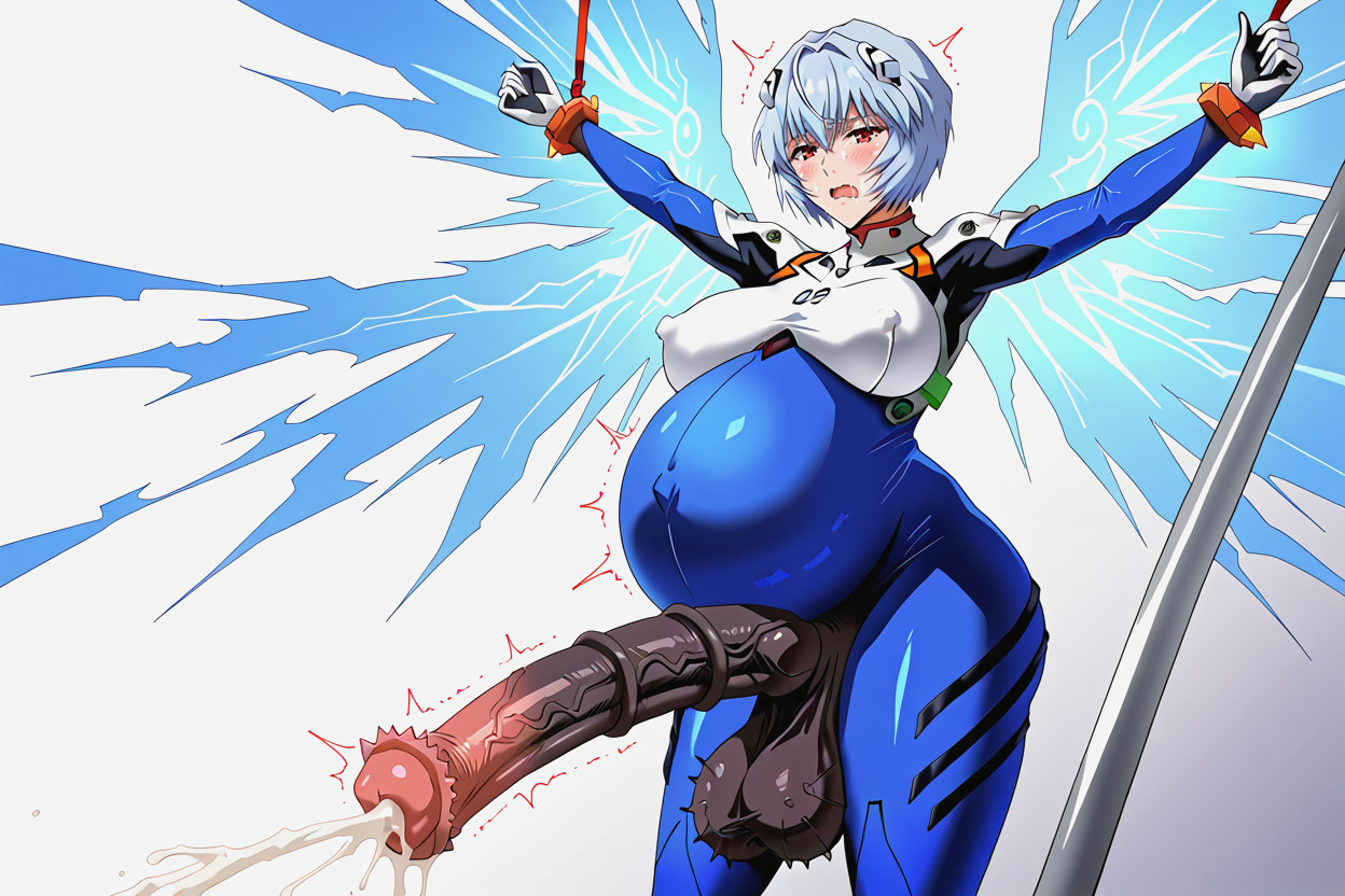 Amazing Quality, Hyper Excessive Pubic Hair, Restrained Horizontally Shemale AI Porn