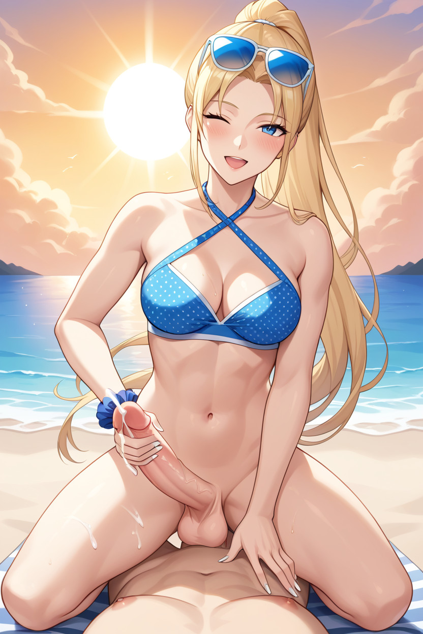 Beach, Grande, Creampie Porno shemale IA