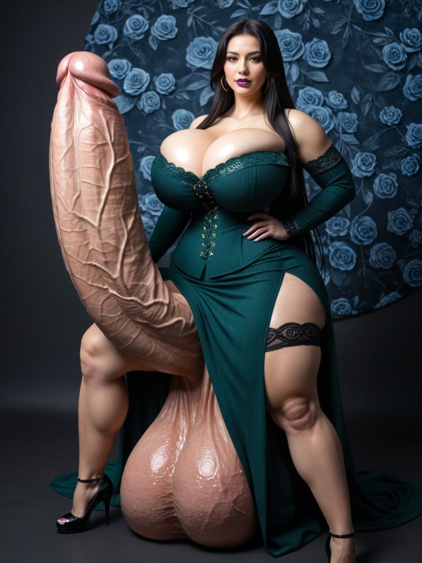 Cuerpo Completo, Super Colossal Hyper Erect Cock, Super Hyper Colossal Gigantic Cock Growth Porno shemale IA