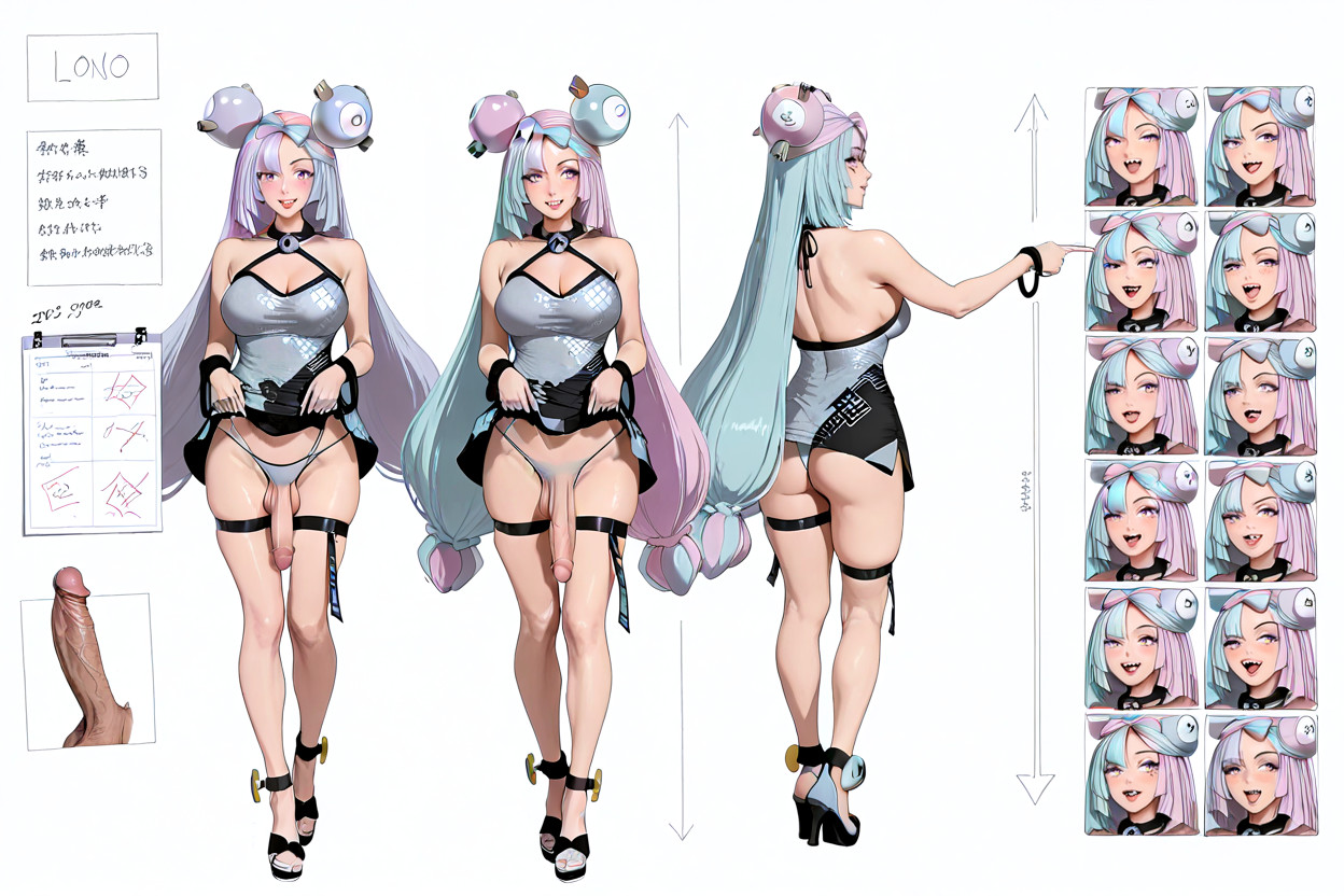 Flaccid, 25+, Photoreal Shemale AI Porn