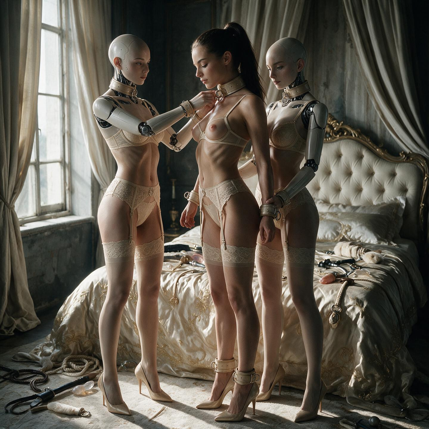 Long Legs And Armsballerina Physique, Ropes, Exceptionally Beautiful Model With A Tall Shemale AI Porn