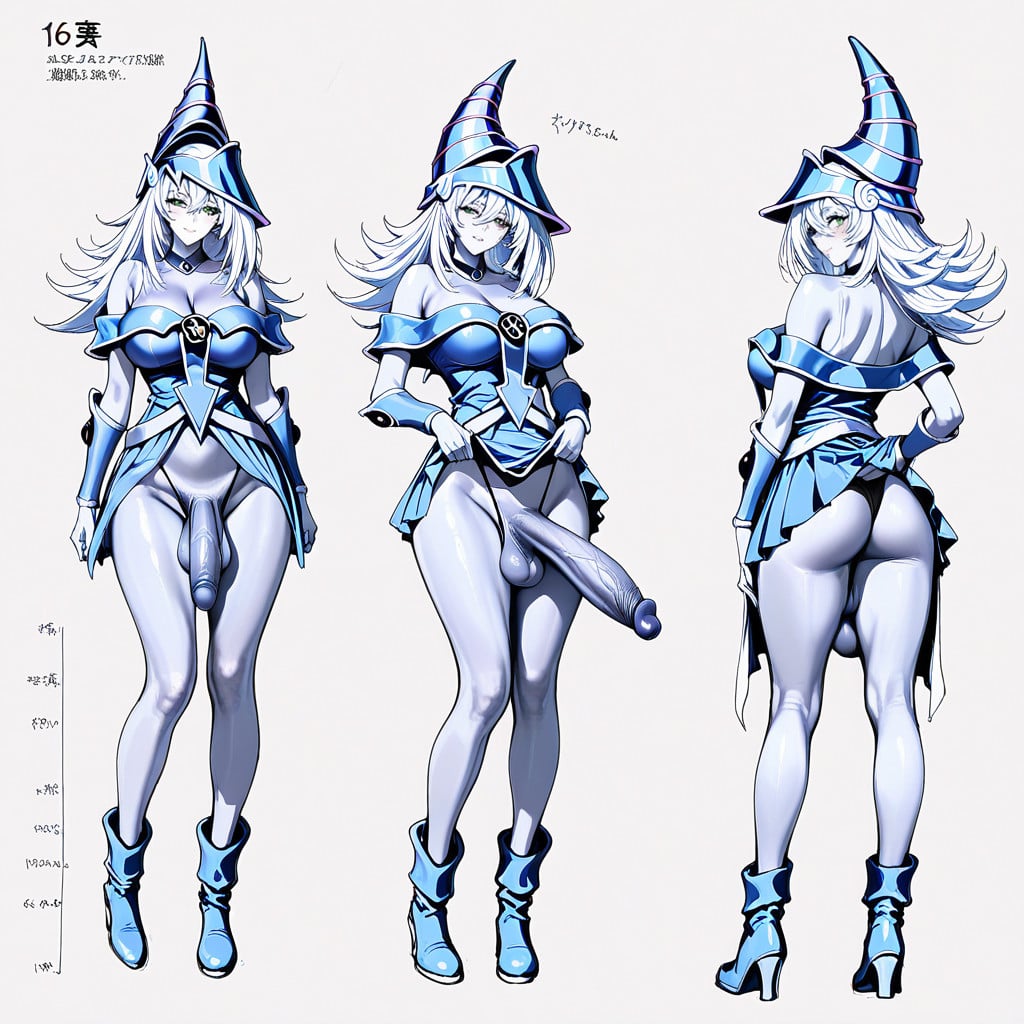 Lifting Skirt, Multiple Angles, Large Ass Shemale AI Porn