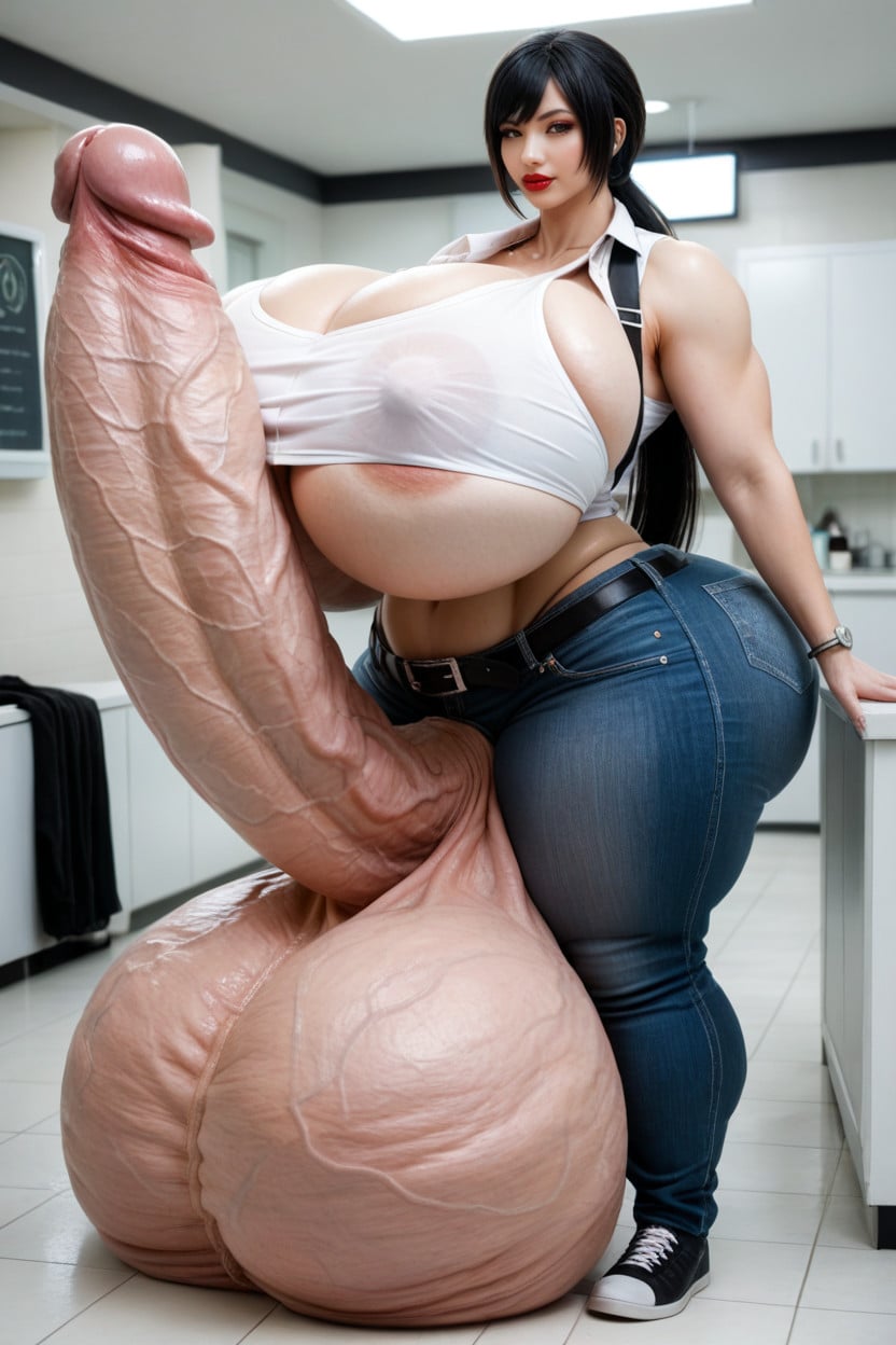 Penis The Size Of The Room, Wide Hips, Shoes Shemale AI Porn