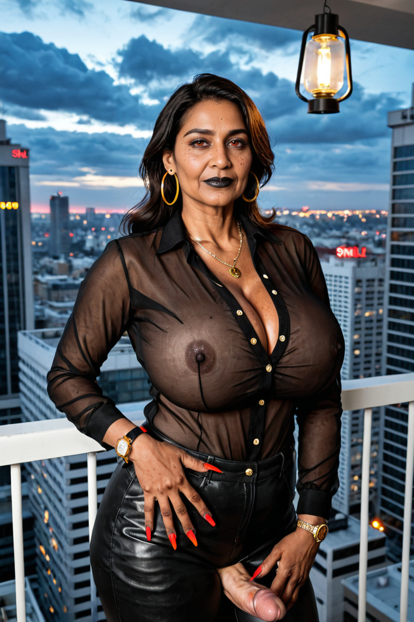 Freckles On All Body, Indian, Breast Expansion Shemale AI Porn