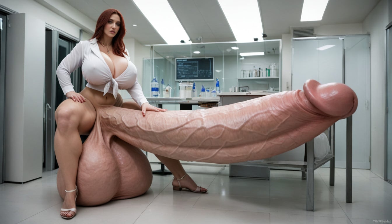 Giant Bulging Penis, Shocked, Hyper In M Gigantic Penis Shemale AI Porn