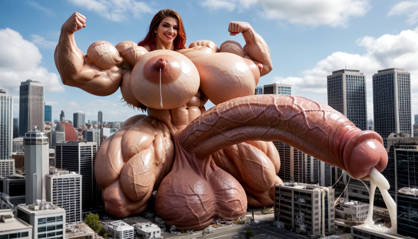 Huge Cock, Massive Penis, Giant Woman Shemale AI Porn