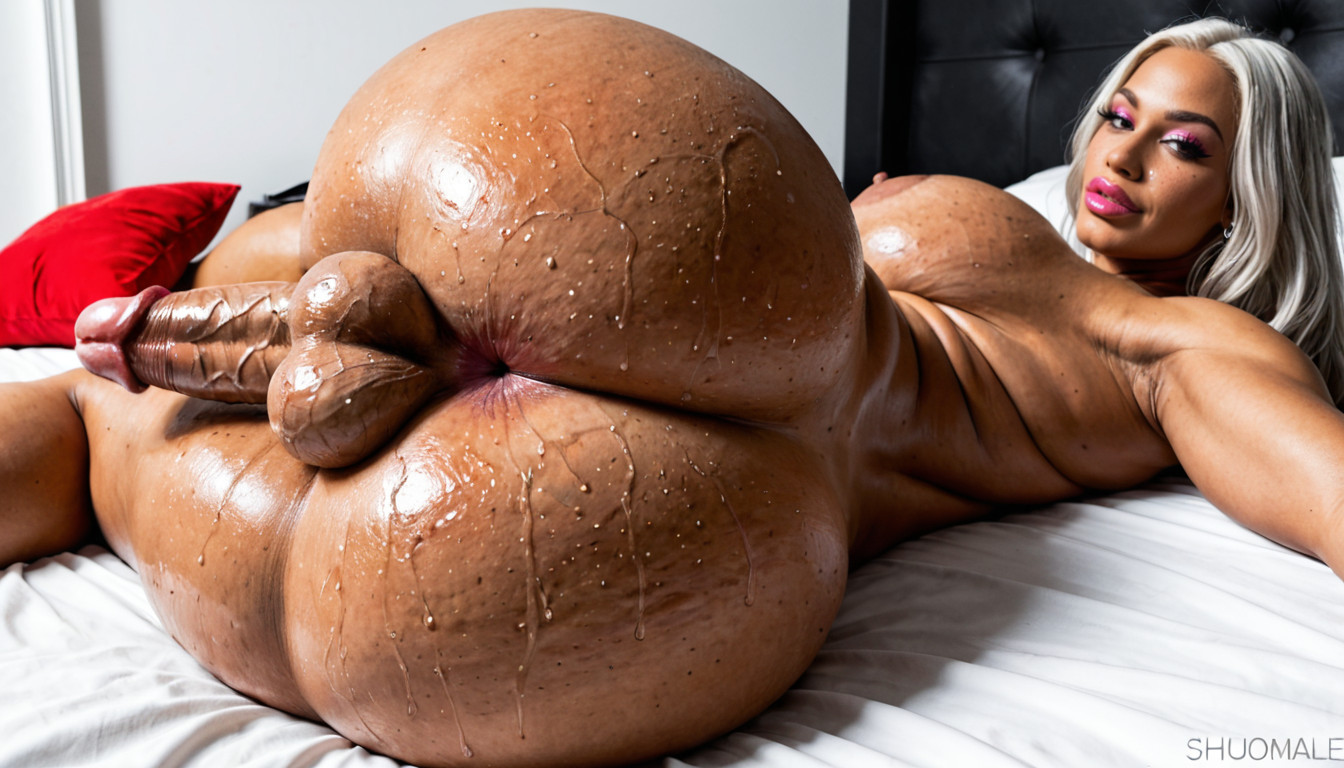 Sweaty Futunari, Hidden Legs, Volumetric Shemale AI Porn