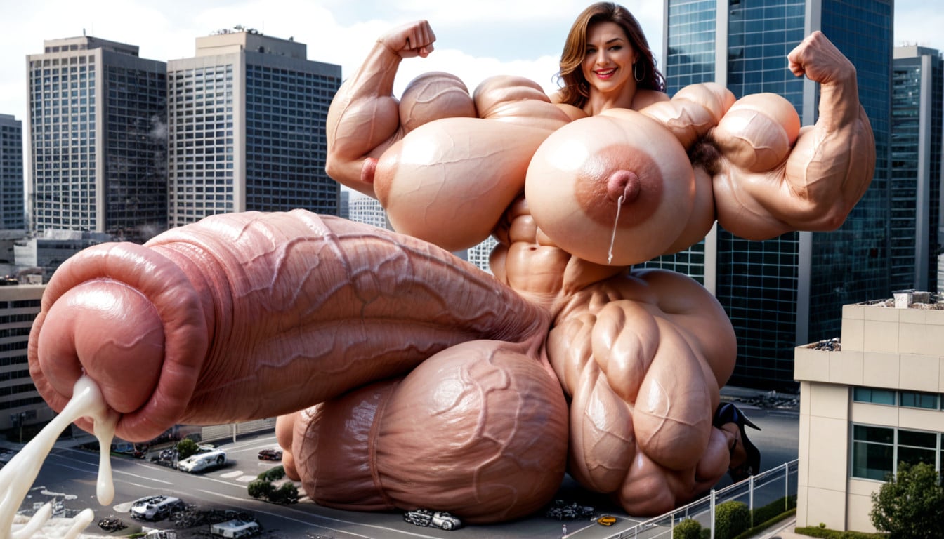 Gigantic Massive Futa Cock, Crotch, Thick Thighs Shemale AI Porn