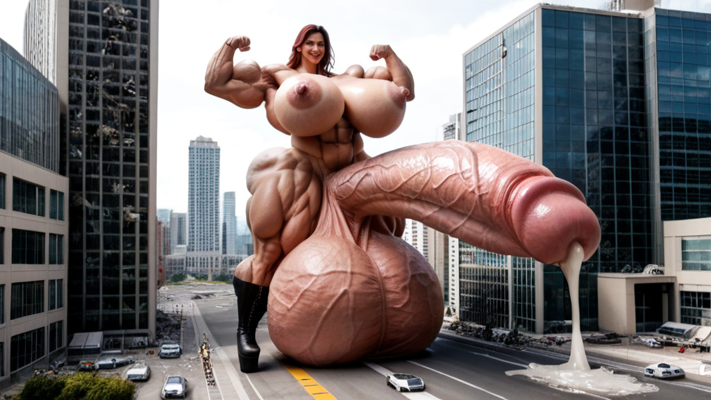 City, Fat Cock, City Shemale AI Porn