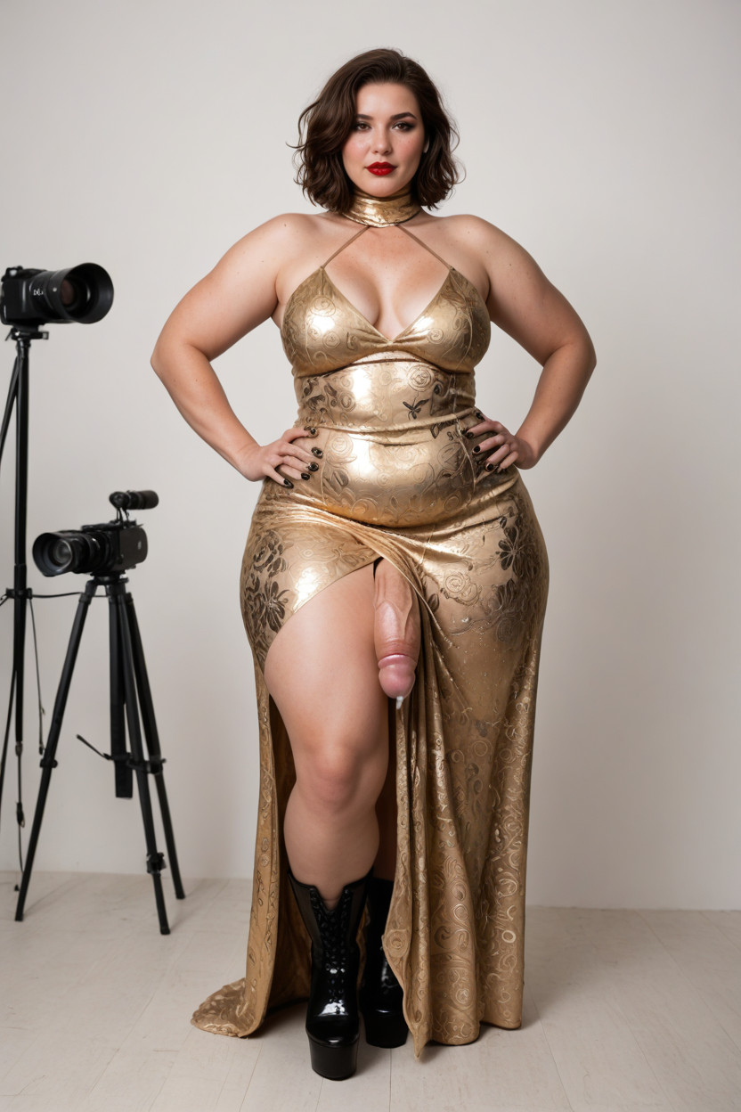 Ssbbw, Bashful, Full Body Shemale AI Porn