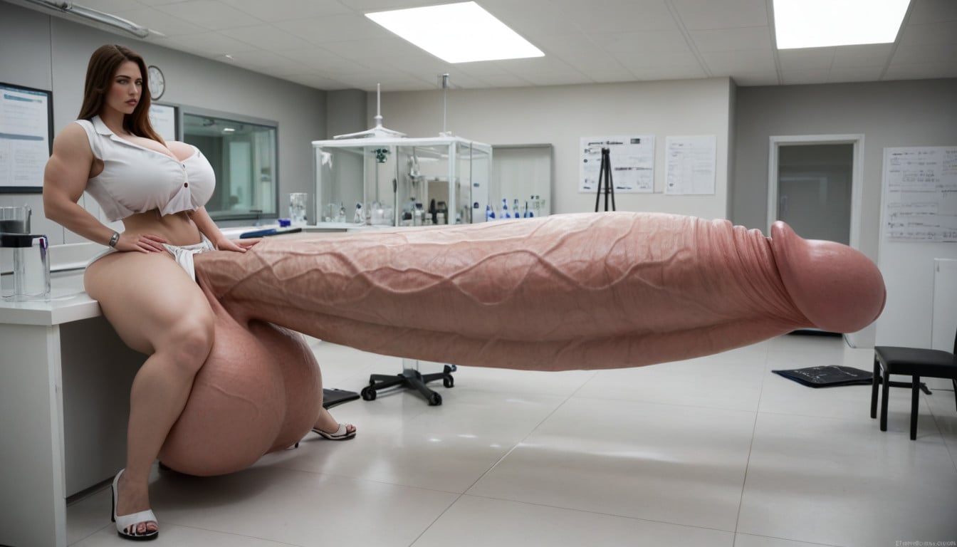Huge Veins On Penis, Hyper In M Gigantic Penis, Gigantic Futa Shemale AI Porn