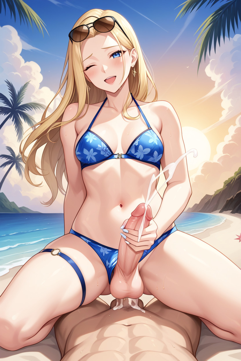 Orgasm, Beach, Male Pov Shemale AI Porn