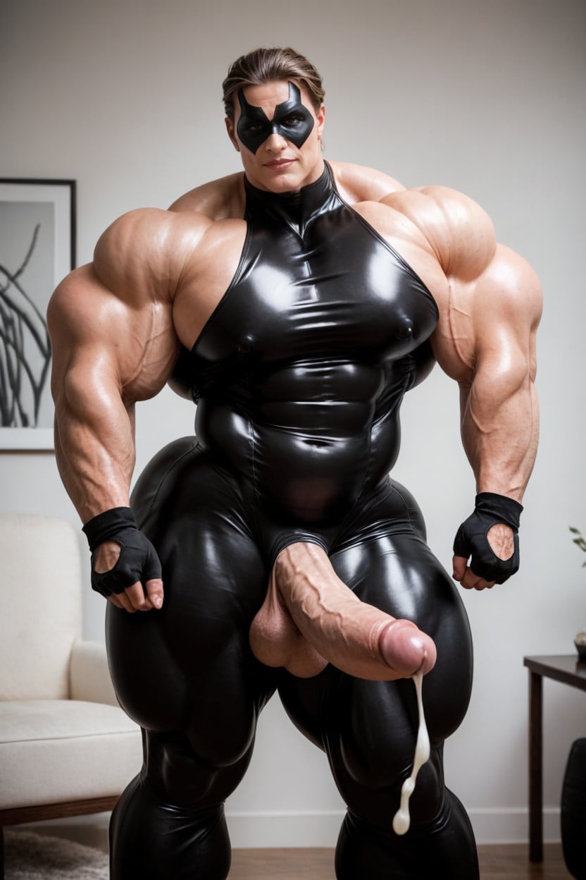 Huge Cumshot, Strong, Vascular Shemale AI Porn
