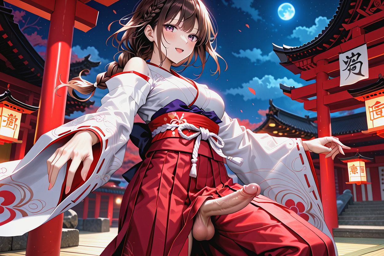 18+, Flowing Kimono Clothes, Detailed Shemale AI Porn