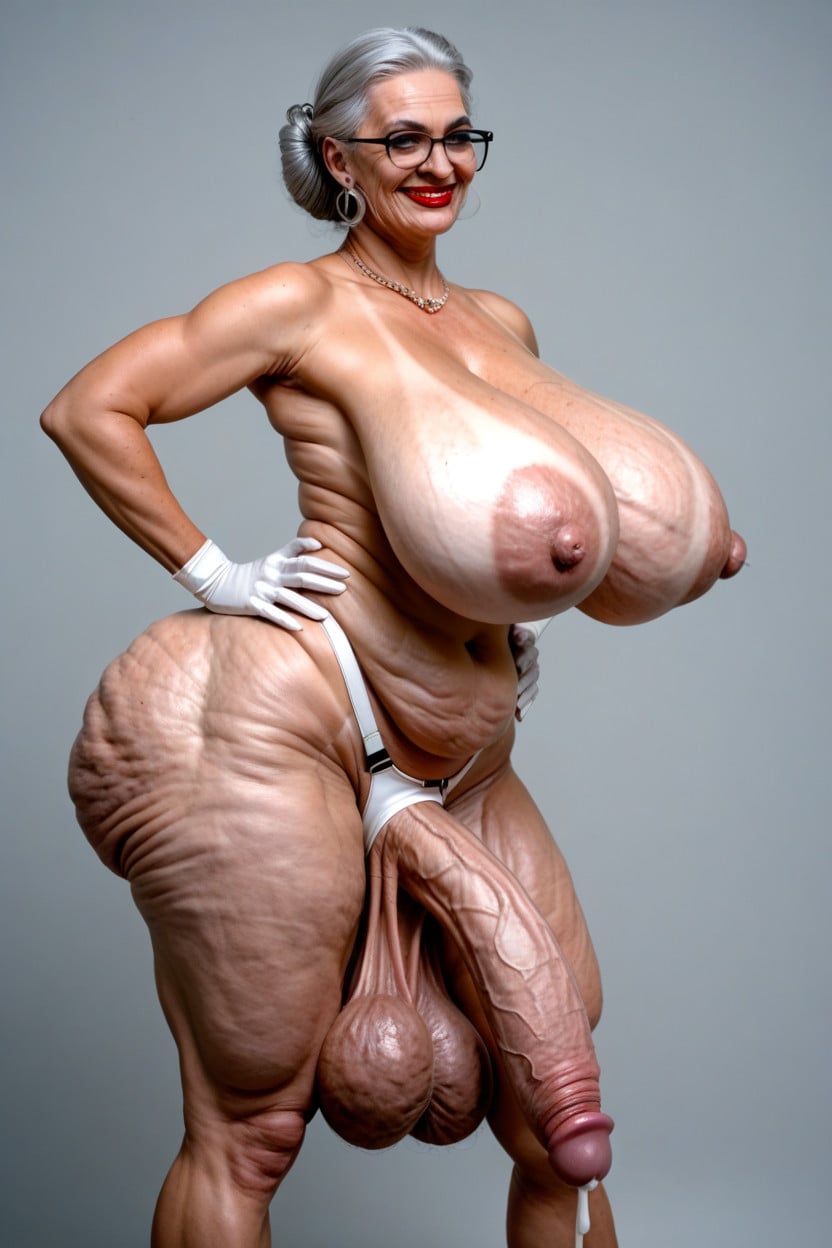 Flabby Wrinkly Arms, Extremadamente Pesado En La Parte Inferior, Stretch Marks Porno shemale IA
