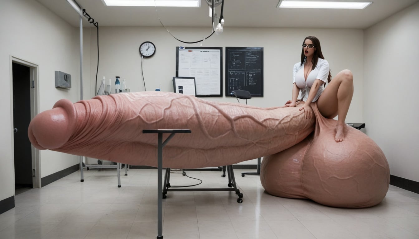 Impossibly Large Penis, Huge Veins On Penis, Super Model Shemale AI Porn