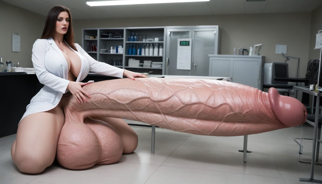 Hyper Gigantic Balls, Testicles Are Just Too Gigantic, Gigantic Testicles Shemale AI Porn